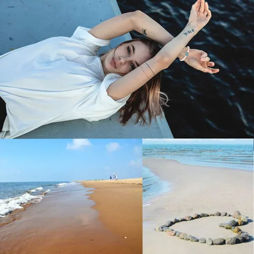 Vista 7 de Pulseras de tortuga marina oceánica, joyería de playa para mujeres y hombres, 0.315 pulgadas (0.315 in) de piedra natural, pulsera elástica