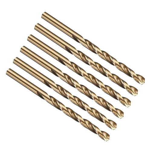 Vista 255 de PATIKIL Broca Jobber de 0.039 in, vástago recto M35 cobalto 5% acero de alta velocidad 135° acabado dorado para metal duro de acero inoxidable - 2