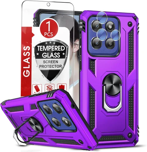Vista 70 de LeYi Funda para Moto G Stylus 2022 4G (no compatible con 5G), funda para Moto G Stylus con 2 protectores de pantalla, funda protectora de grado Oro
