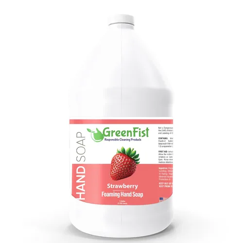 Vista 13 de Recargas de jabón de manos con espuma GreenFist Aroma a Almendra y Cereza Botella de espuma fabricada en EE. UU., 128 onzas (1 galón)