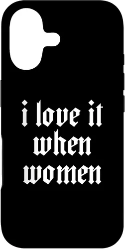 Vista 32 de iPhone 16 Lesbianas Divertido BI Mínimo para Lesbianas Orgullo Gay Me encanta cuando el caso