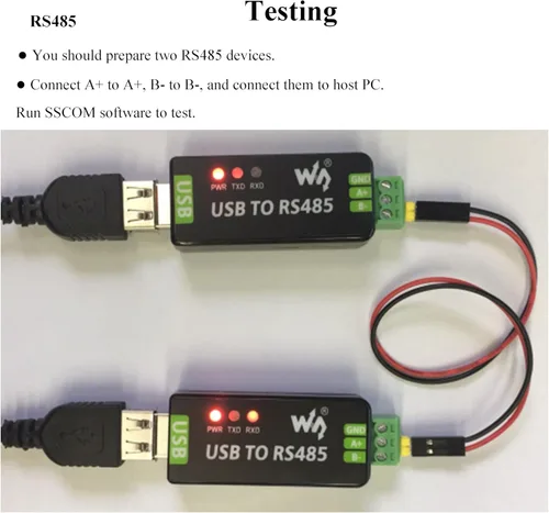 Vista 9 de 2PCS Industrial USB a RS485 Convertidor bidireccional Placa Adaptadora con Original FT232RNL y SP485EEN Chip Comunicación Rápida hasta 0.7 mi