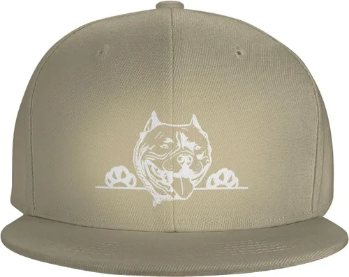 Vista 2 de bsapp American Bully Flat Brim Baseball Caps Men Women Hip Hop Hats