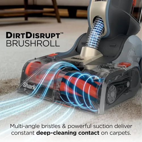 Vista 7 de Shark CarpetForce EX501BRN - Limpiador vertical ultraligero para alfombras y alfombras, dos modos de limpieza, rollo de cepillo DirtDisrupt