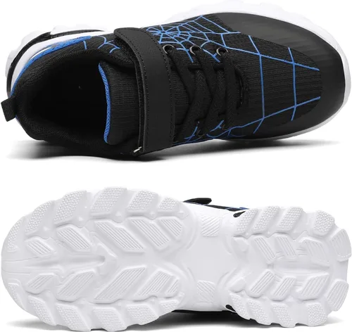 Vista 5 de IGBAY Zapatillas deportivas para niños pequeños y grandes con amortiguación, para correr, deportes, deportes, fitness, entrenamiento cruzado