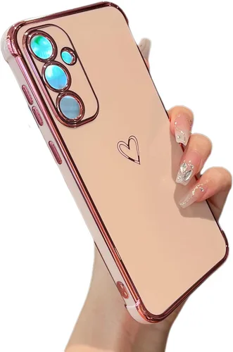 Vista 37 de ZTOFERA Funda diseñada para Google Pixel 7a, bonito diseño de corazones de amor con borde chapado y protección de lente de cámara, para Google Pixel