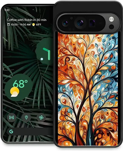 Vista 99 de Compatible con Google Pixel 4A 5G Mobile Case Creative Acrylic Panel trasero Silicona Protección Grip especialmente diseñado para Google Pixel 4A 5G