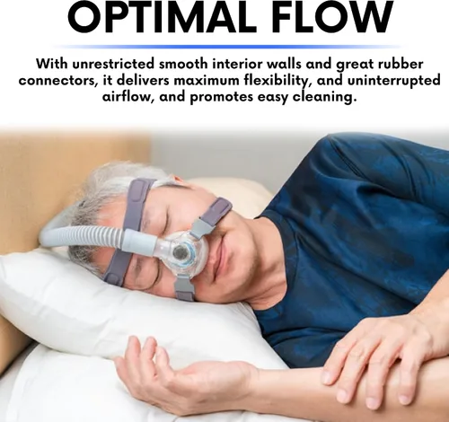 Vista 7 de BISTRAS Fabricado en Estados Unidos, tubo universal CPAP de 8 pies, compatible con todos los principales CPAP, BiPAP y la mayoría de máquinas
