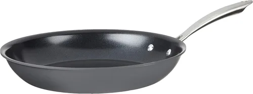 Vista 7 de Sartén antiadherente con tapa Cuisinart GreenGourmet, anodizado durable, Parrilla cuadrada, Negro