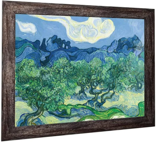 Vista 32 de Vincent Van Gogh - Arte de pared enmarcado con diseño de flores de almendra, maravilloso para exhibir en la cocina, el baño o la decoración