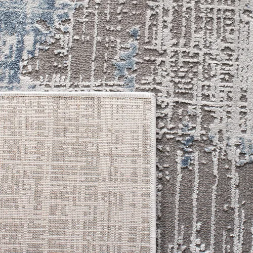 Vista 7 de SAFAVIEH Craft Collection - Alfombra de área de 9 x 12 pies, gris y azul, diseño abstracto moderno, no desprende pelusa y de fácil cuidado, ideal