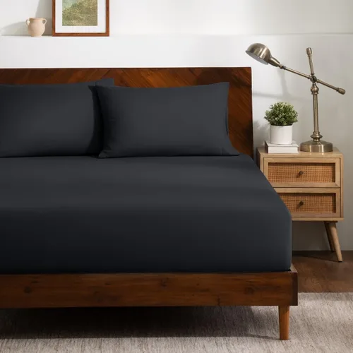 Vista 16 de Bare Home Juego de Sábana Bajera + Fundas de Almohada - Microfibra Ultra-Suave de Lujo 1800 - Doble Cepillado - Bolsillos Profundos - Ajuste Fácil