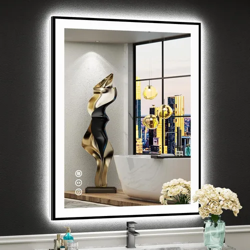 Vista 57 de 24x32 LED Bathroom Mirror, Backlit & Front Lit Lighted Mirror Retroiluminado+luz frontal