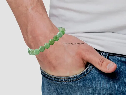 Vista 116 de Amazing Gemstone Crystal Bracelet for Women Men's Gifts - Protection Healing Crystal Bracelet - 8mm Gemstone Beaded Stretchable Bracelet Pulseras
