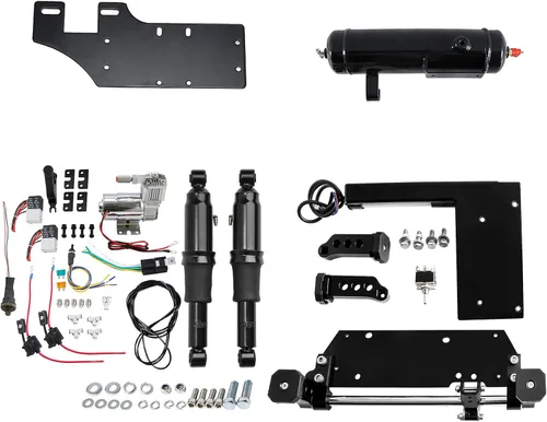 Vista 12 de SLMOTO Suspensión Neumática Trasera Tanque de Aire Soporte Central Eléctrico Compatible con Harley Touring Road King Road Glide Street Glide Electra