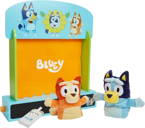 Vista 9 de Bluey 8th Wonder Juego de Casa de Juguete de Madera Portátil, 23 Cm, Juego de Casa de Juguete Portátil con 6 Personajes y Alfombra de Rompecabezas