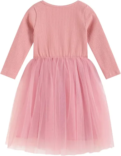 Vista 2 de RJXDLT Vestido tutú para niñas pequeñas, vestidos de tul sin mangas