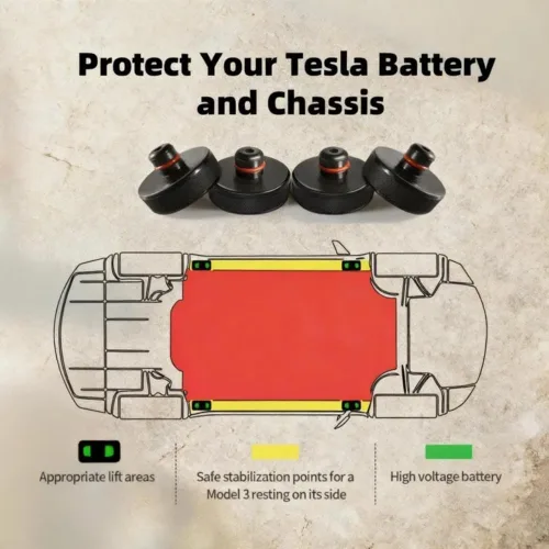 Vista 2 de Accesorios de almohadilla de elevación para Tesla Modelo S/3/X/Y/Juniper 2013 a 2026