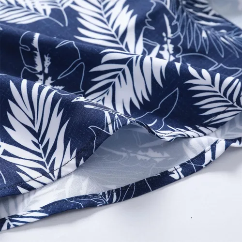 Vista 6 de Camisa hawaiana para hombre, manga corta, con botones, ropa de playa, unisex, flamencos, verano, camisas florales Aloha