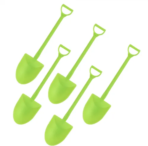 Vista 10 de Ouliget Cucharas con forma de pala, lindas cucharas de postre de plástico desechables, palas de cuchara de postre de helado, 100