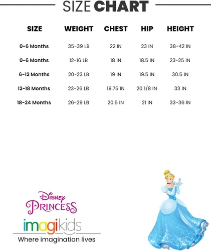 Vista 7 de Disney Princess Ariel Cinderella Belle Snow White Baby Girls Dress and Headband Newborn to Infant