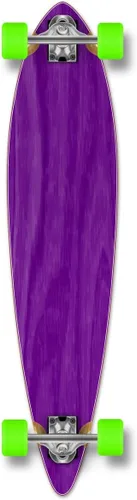 Vista 14 de Yocaher patineta, longboard de pintail pintado punked Negro