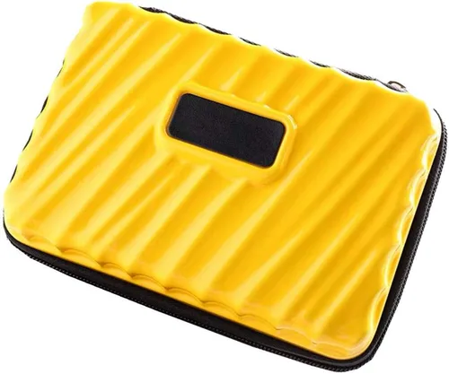 Vista 5 de Neceser de maquillaje con cremallera rígida y duradero, resistente a los golpes, para mujer, estuche Cosmático, impermeable, almacenamiento al aire