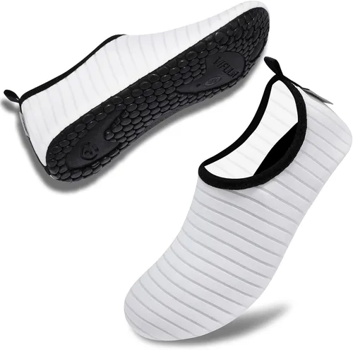 Vista 4 de VIFUUR - Zapatos para deportes acuáticos, calcetines acuáticos, de secado rápido, para yoga, con sensación de andar descalzo, sin cordones