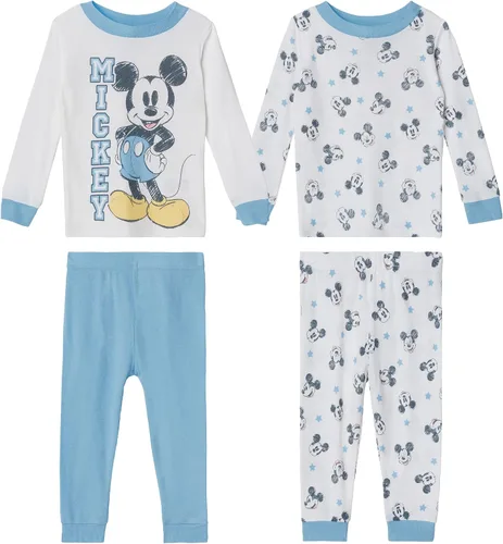 Vista 9 de Disney Pijama de algodón de 4 piezas de Mickey Mouse para bebé niño