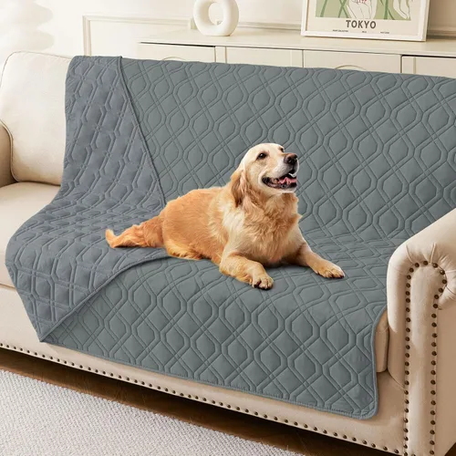 Vista 53 de hyha - Manta impermeable para cama de perro, mantas suaves para mascotas, funda impermeable para sofá para perros, fundas reversibles lavables