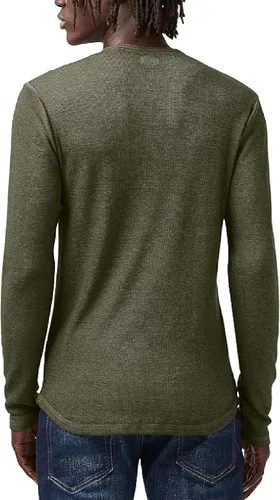 Vista 2 de Buffalo David Bitton Henley de manga larga para hombre