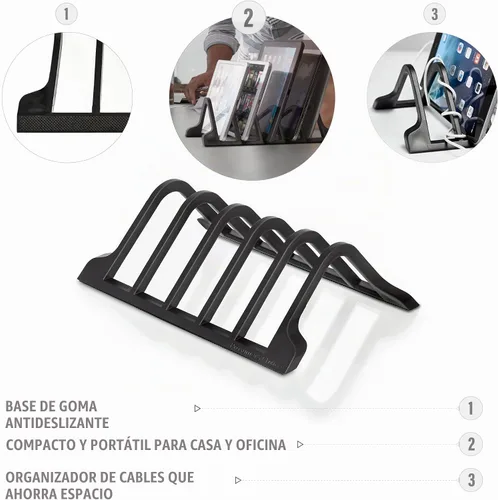 Vista 3 de Prosumer's Choice - Organizador universal para 5 tabletas y teléfonos inteligentes