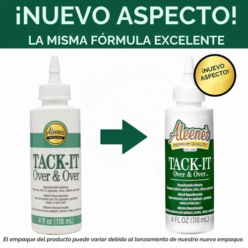 Vista 7 de Aleene's Tack-It Over & Over - Pegamento líquido reposicionable y extraíble, 4 fl oz, Transparente