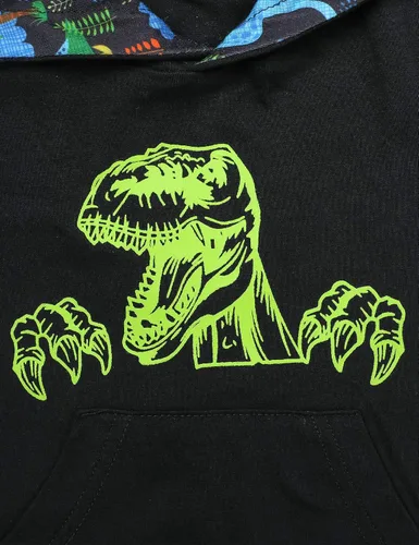 Vista 2 de Von kilizo Conjunto de 2 piezas de ropa de otoño para bebé, sudadera con capucha y pantalones de teñido anudado