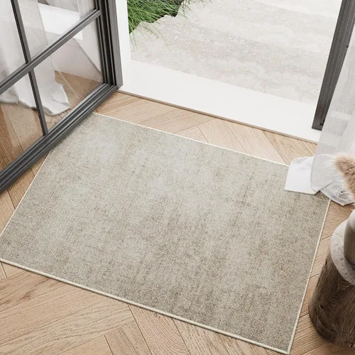 Vista 42 de jinchan Alfombra de área de 8 x 10 pies, moderna, abstracta, lavable, para sala de estar, verde musgo, multicolor, suave, contemporánea, decoración