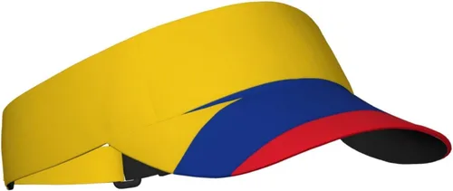 Vista 2 de Lindos sombreros de bandera patriótica deportiva con visera para el sol, gorra de béisbol ajustable con parte superior vacía para mujeres y hombres