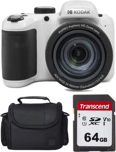 Vista 9 de Kodak PIXPRO AZ405 - Cámara digital + tarjeta de memoria de 64 GB + funda para cámara (negro)
