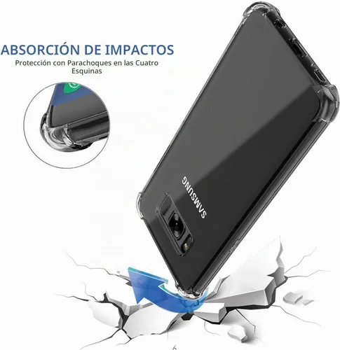 Vista 3 de Funda Galaxy S8 a prueba de golpes, parachoques protector, carcasa de teléfono celular para Samsung Galaxy S8 5.8 pulgadas, TPU, para hombres