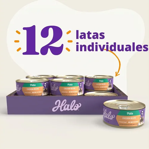 Vista 3 de Alimento húmedo para gatos de Halo