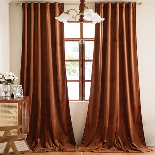 Vista 17 de YOFUN Cortinas de terciopelo negro de 84 pulgadas de largo, con pestaña trasera, paneles de protección de privacidad