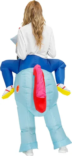 Vista 4 de KOOY Disfraz inflable para adultos disfraces inflables de Halloween disfraz de unicornio para adultos disfraz de Halloween para adultos disfraces