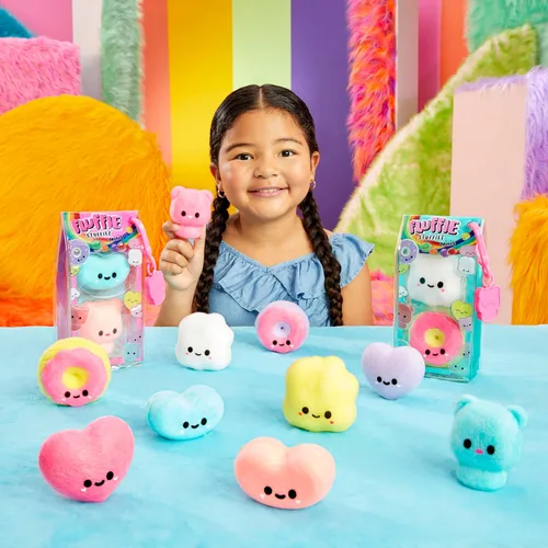 Vista 2 de Fluffie Stuffiez Popcorn & Donut Minis Característica coleccionable – Sorpresa Reveal Unboxing Suave y Squishable Táctil Play Fidget DIY