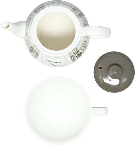 Vista 6 de Happiness - Té para un juego (tetera de 17 onzas y taza de 8.5 onzas)