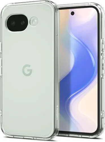 Vista 31 de Spigen Carcasa ultra híbrida para Pixel 8a, transparente Anti-Yellowing Resin, Air Cushion Technology, Military-Grade Drop Protection, Raised