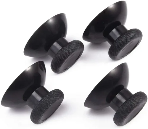 Vista 2 de BRAVECOW 20 PCS Black Analog Stick Joystick Controller Performance Thumb Grips Replacement Parts for PS4 Xbox One Controller