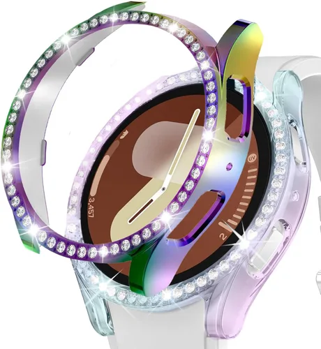 Vista 117 de DEALELE Paquete de 1 + 3 fundas compatibles con Samsung Galaxy Watch 7 Ultra (1.772 pulgadas), funda protectora de policarbonato transparente