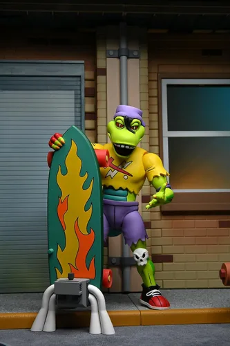 Vista 5 de NECA Figura de acción de Mondo Gecko Tortugas Ninja Mutantes Adolescentes