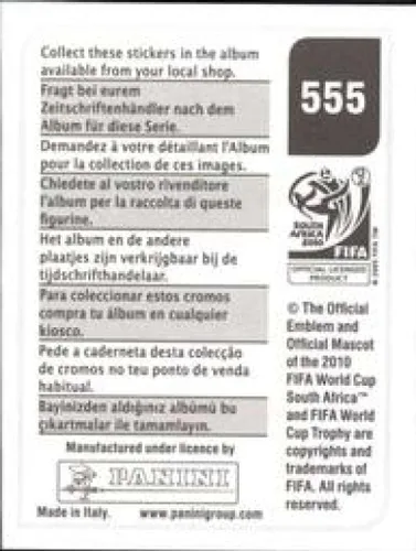 Vista 2 de 2010 Panini FIFA World Cup Stickers #555 Miguel Veloso Portugal Official Soccer Album Sticker (2 inch X 1.5 Inch) in Raw Condition (NM or Better)