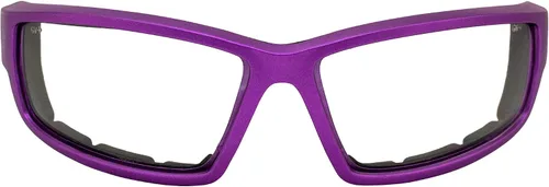 Vista 2 de Global Vision Sly - Gafas de sol acolchadas para mujer, montura metálica morada