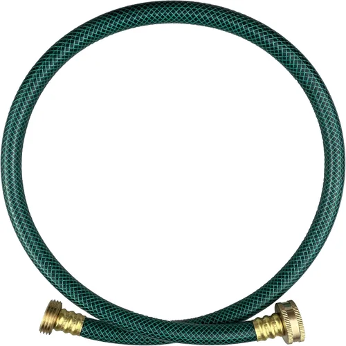 Vista 38 de Darnassus Manguera de jardín de PVC de 1/2 pulgada, color verde, resistente, con accesorios de latón macizo, sin fugas, flexible, para exteriores